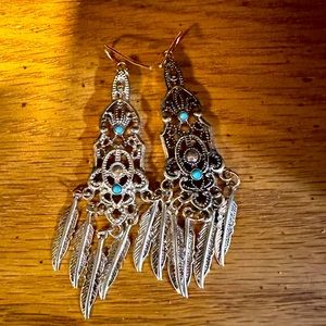 Western style earrings